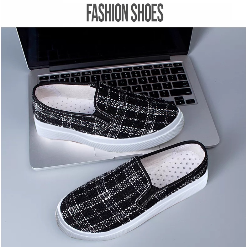 Sepatu Sneakers Wanita Slip On Original Import Murah  A-6