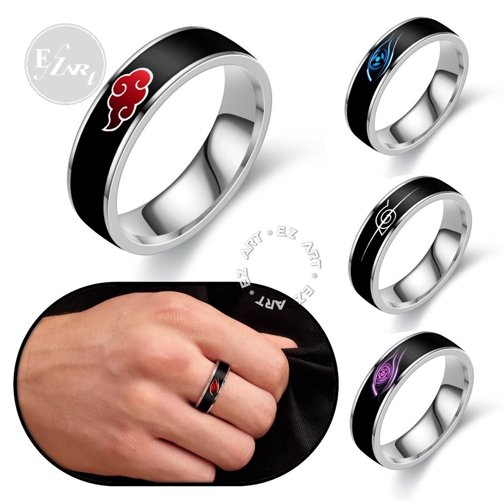 [EZArt] CINCIN COSPLAY ANIME NARUTO SHARINGAN LOGO AKATSUKI STAINLESS STEEL ANTI KARAT