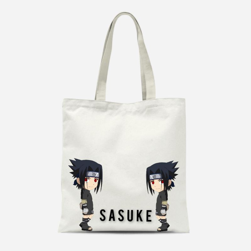 TOTEBAG SASUKE PRIA WANITA TERLARIS SEMI CANVAS KEREN