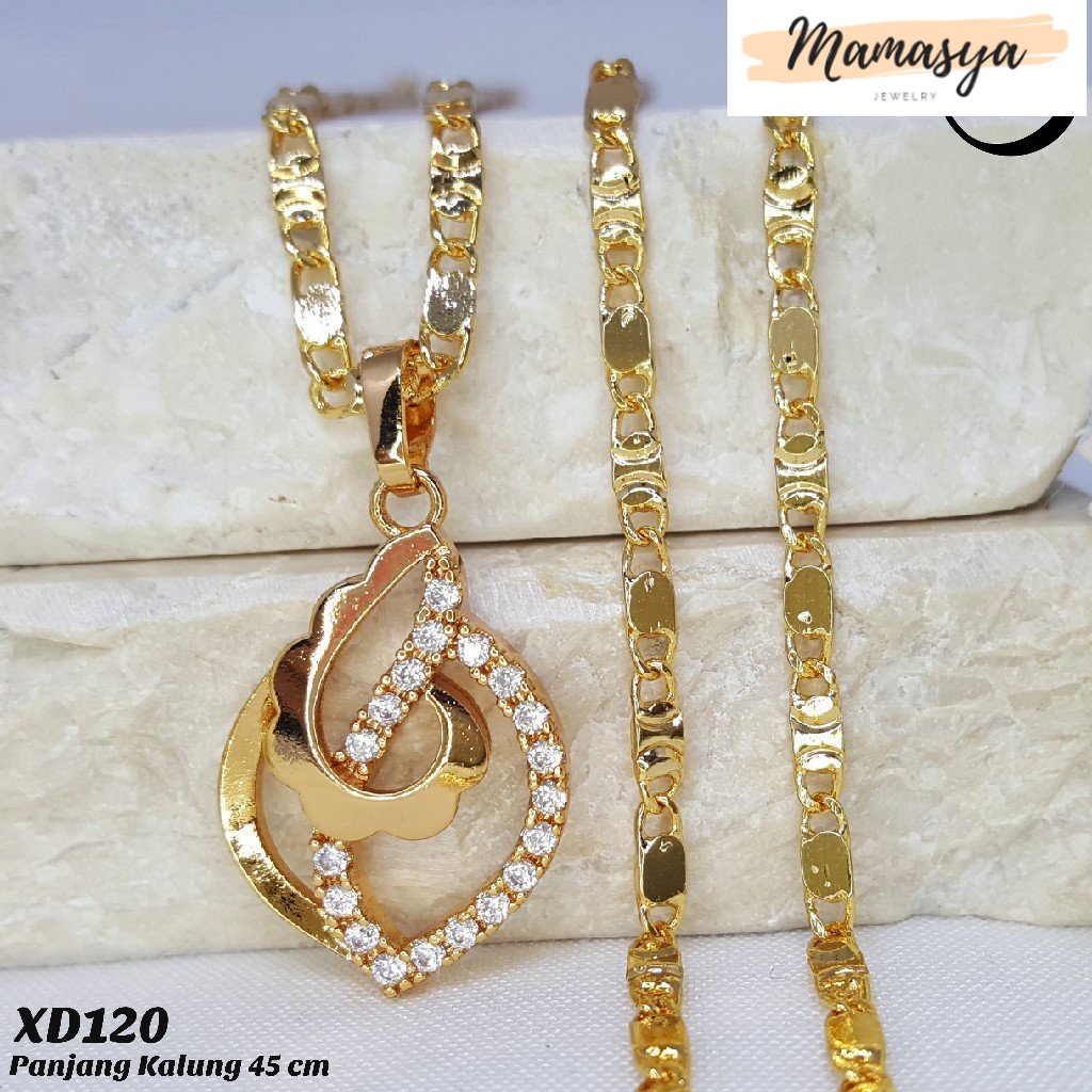 Kalung Wanita Xuping Perhiasan Lapis Emas Aksesoris Fashion Premium - XD120