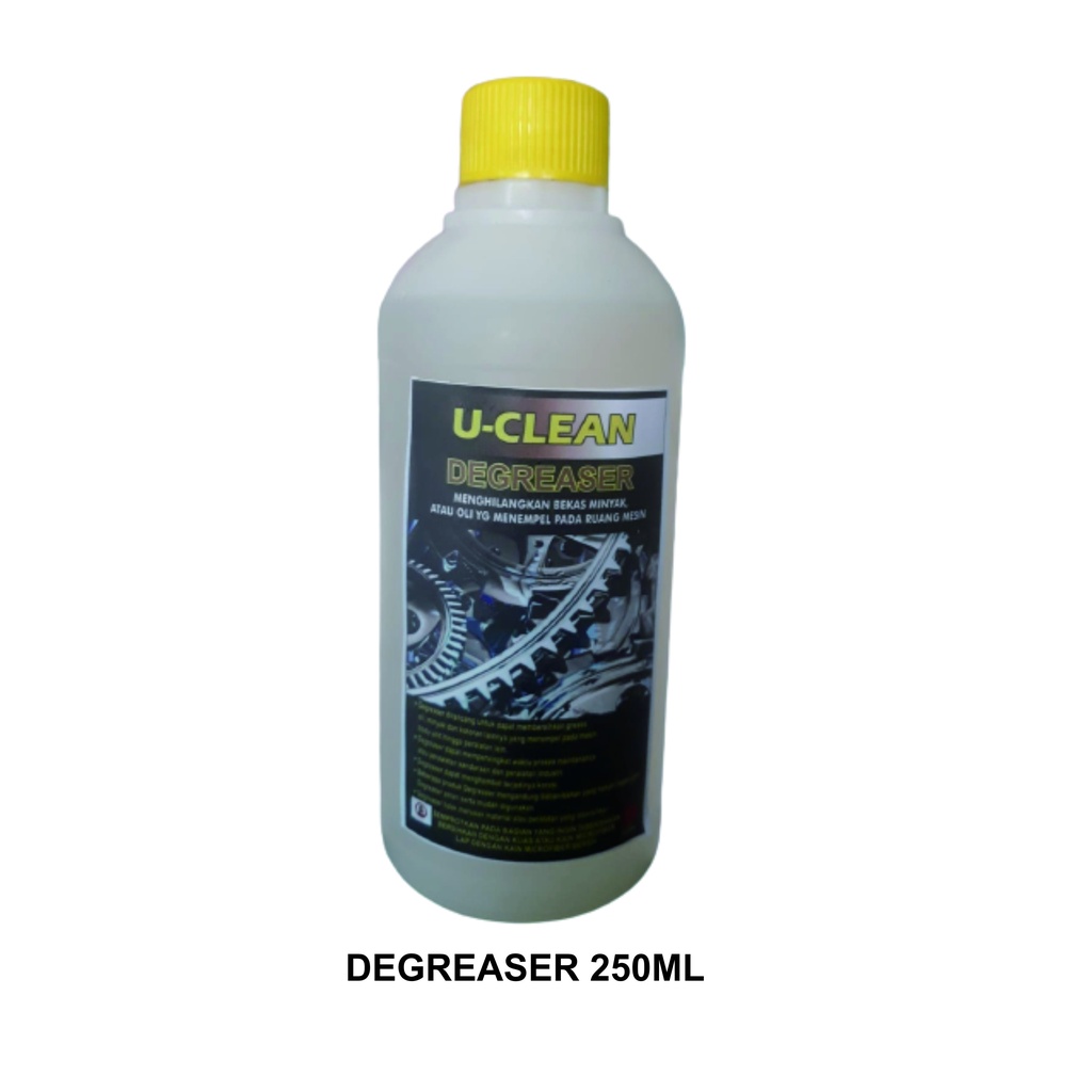 DEGREASER U-CLEAN, MENGHILANGKAN BEKAS MINYAK/OLI YANG MENEMPEL PADA RUANG MESIN, ISI 250ML