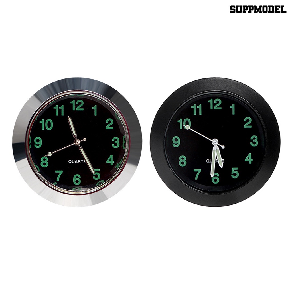 [Dekorasi] Jam Mobil Mini Backlight Dekorasi Cars Air Vent Quarz Clock Untuk Mobil SUV