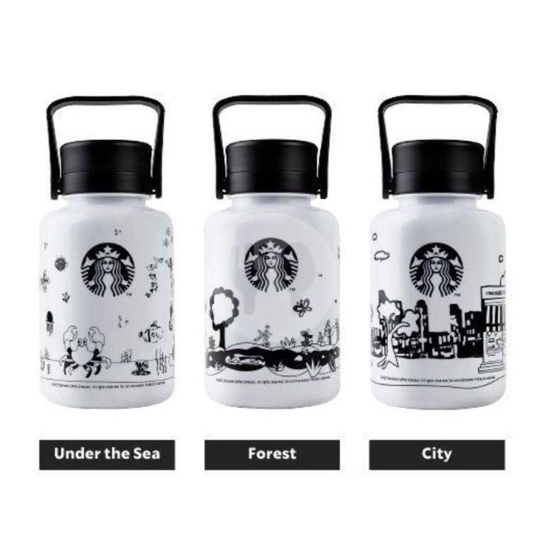 BOTOL MINUM TUMBLER STARBUCKS REUSABLE ORIGINAL KREABY 2022 1 LITER FREE DUS TERLARISS...,,,,,