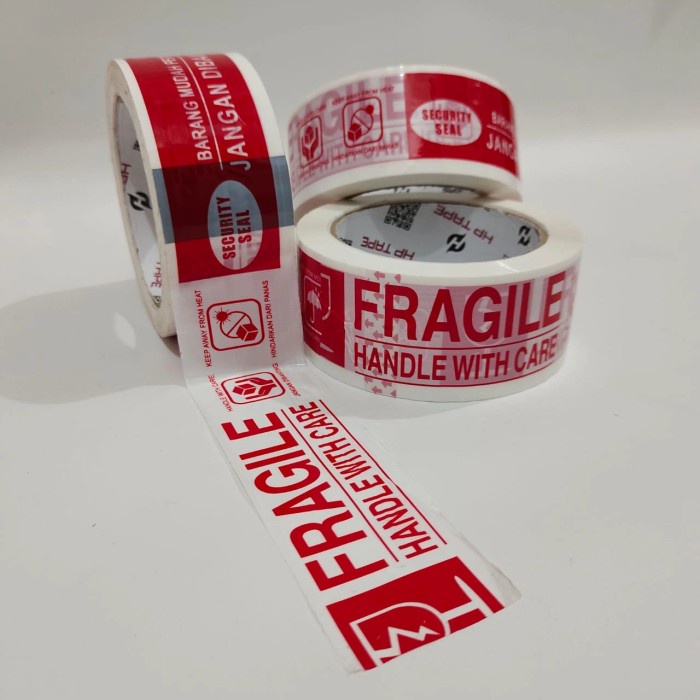 

HUSUS GOJEK/GRAB 1DUS FRAGILE MERAH JANGAN DIBANTING 45 MM X 100 METER