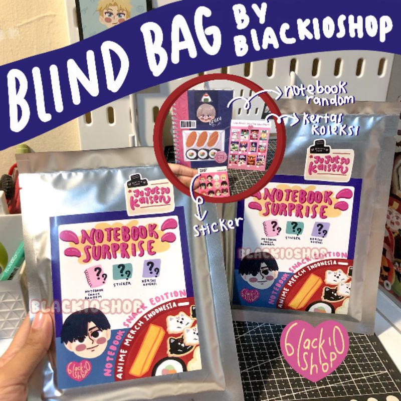 

BlindBag Notebook Anime by Blackioshop