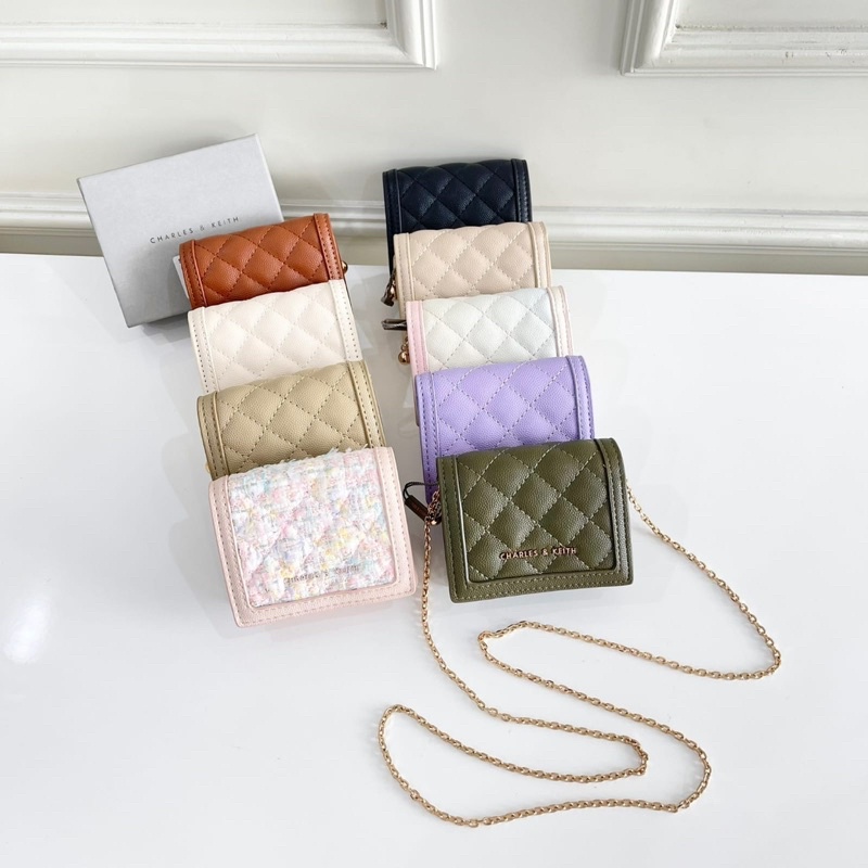 ck1300 Dompet kartu quilted micaela Dompet Rantai | Small Wallet c1300 wallet on chain