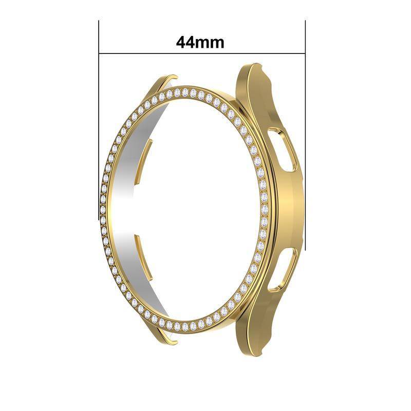 Casing Pelindung Untuk Samsung Watch4 40mm 40mm 44mm Cover Diamond Bling Bumper PC Hard Frame Untuk Samsung Watch4 40mm 44mm