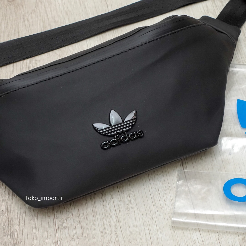 Waistbag Adidas Leather Mini / Tas Pinggang Pria Mirror Original