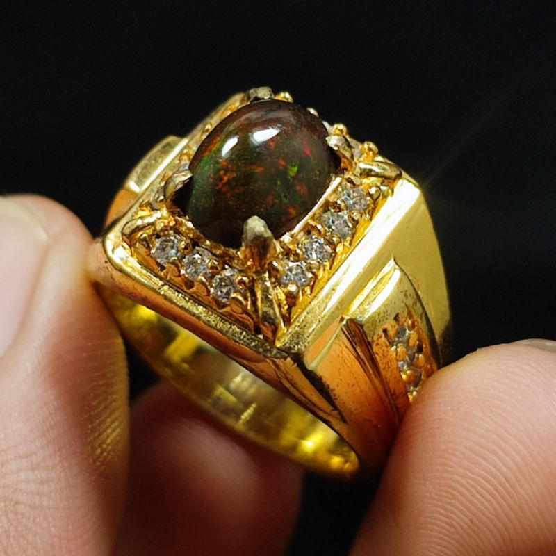 BATU KALIMAYA BLACK OPAL TOP JARONG ASLI NATURAL