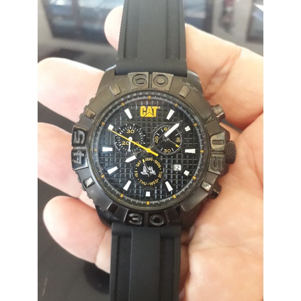 CATERPILLAR Jam Tangan Pria Chrono aktif Swiss movt second 528