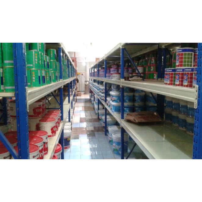 Rak Gudang Medium Duty Tinggi 2Meter 3 Level / Rak Besi / Rak Industri
