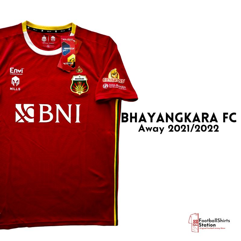 Jersey Bhayangkara FC Away 2021/2022 Replica Version Size XXL Original Mills