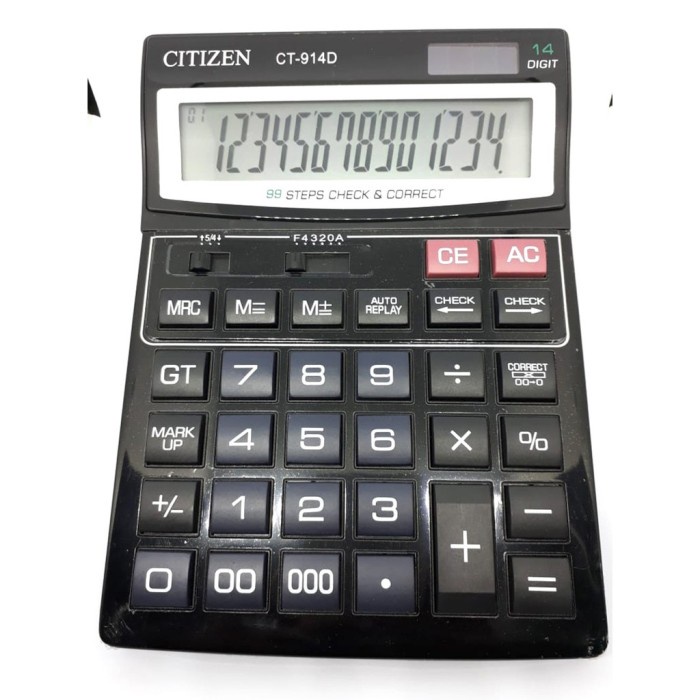 

KALKULATOR BESAR 14 DIGIT - KALKULATOR CITIZEN CT914D #ORIGINAL