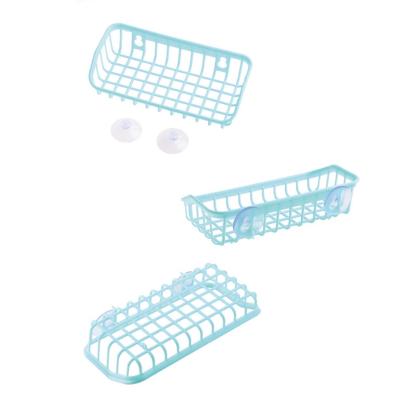 Rak Penyimpanan Gantung Rak Wastafel Rak Wastafel Aksesoris Dapur Alat Cuci Multifungsi Suction Cup Tempat Spons Cuci Piring Drain Rack
