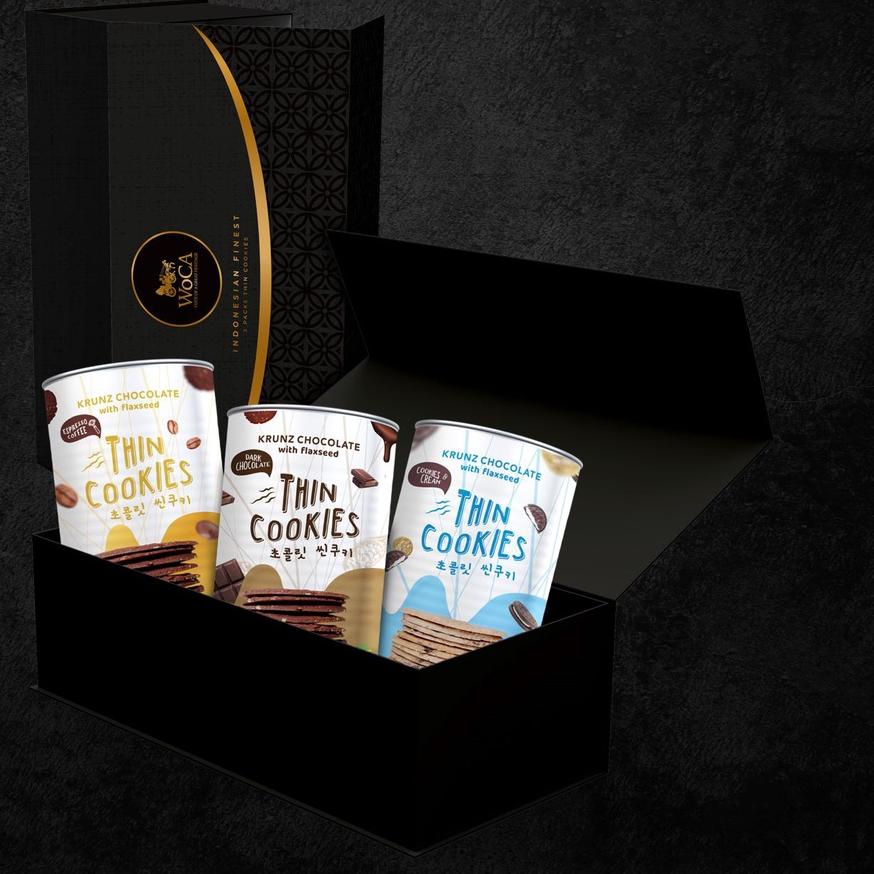 

4.4 Promo Brand WoCA Krunz Thin Cookies Paket Bundling 3 Varian Rasa