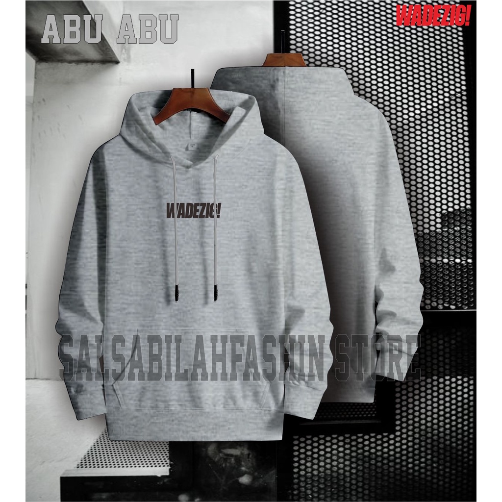 TERMURAH !! COD Jaket Sweater Hoodie Pria Distro wadezigOriginal Big Size Jumbo M - L-XL-XXL