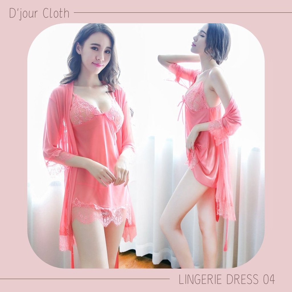 Jual Chuconutss Lingerie Set Dress Import Lingerie Sexy Dress Wanita Dewasa Baju Tidur 