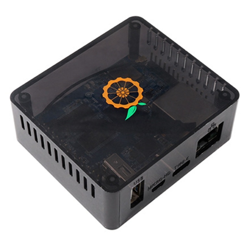 Btsg Untuk Orange Pi Zero2 Penghilang Panas Shell Case Enclosure Untuk Pi Zero2 Motherboard Transparan Case Pelindung