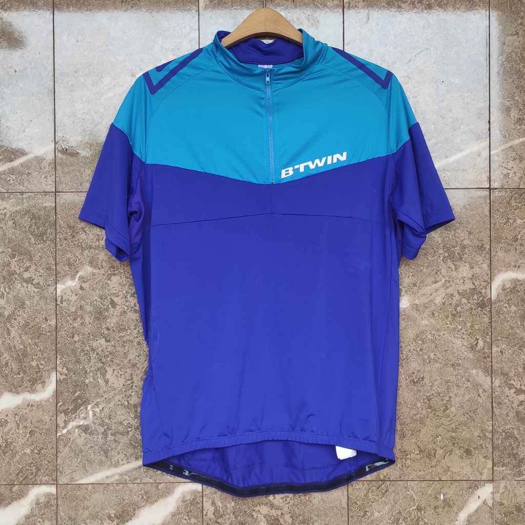 JERSEY SEPEDA ORIGINAL ROAD BIKE MTB DECATHLON BTWIN XL