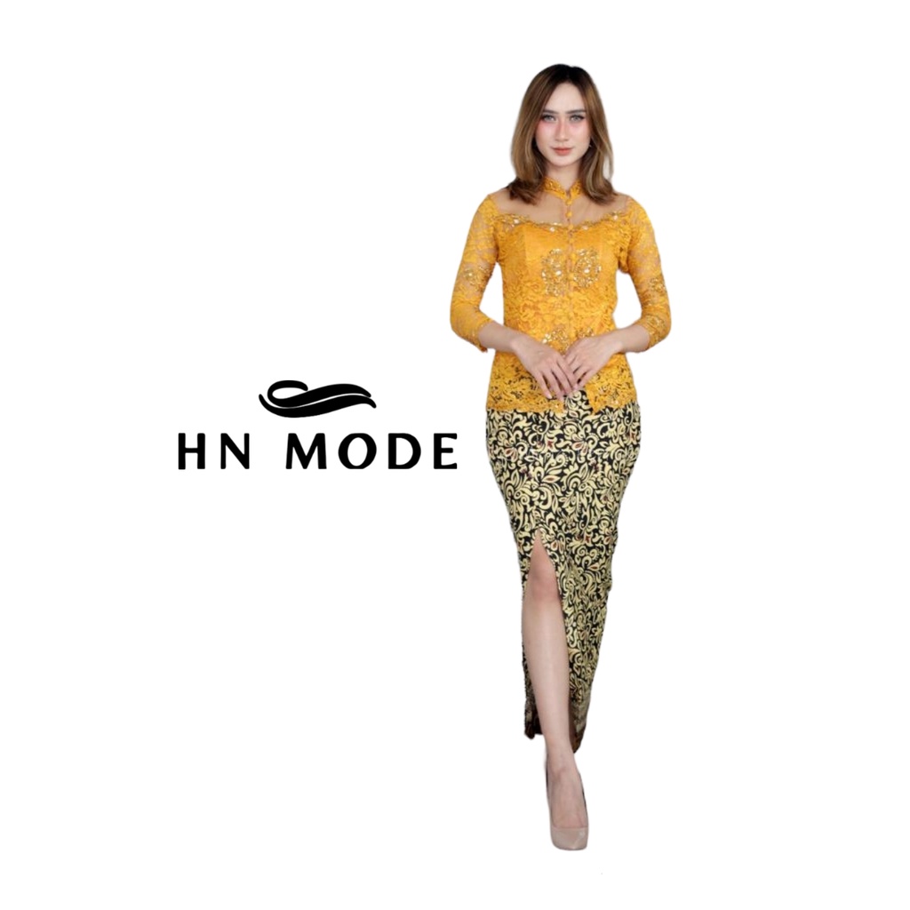 HN MODE - Setelan kebaya semi payet BSP mix rok span / kebaya modis