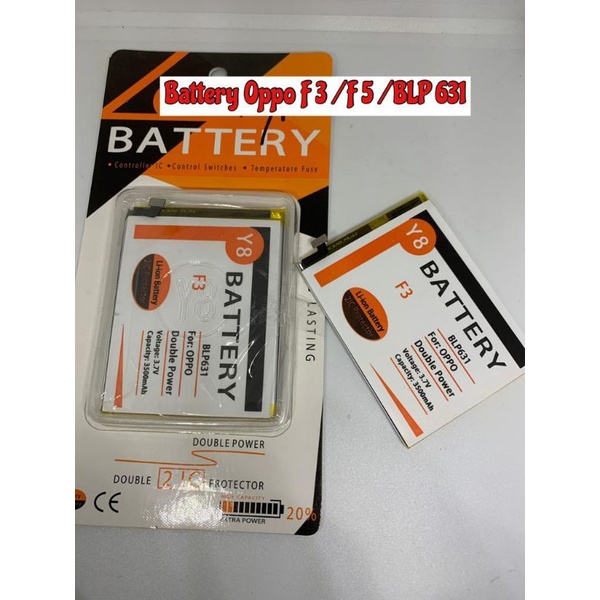 BATERAI OPPO F3 / F5 BLP 631 DOUBLE POWER