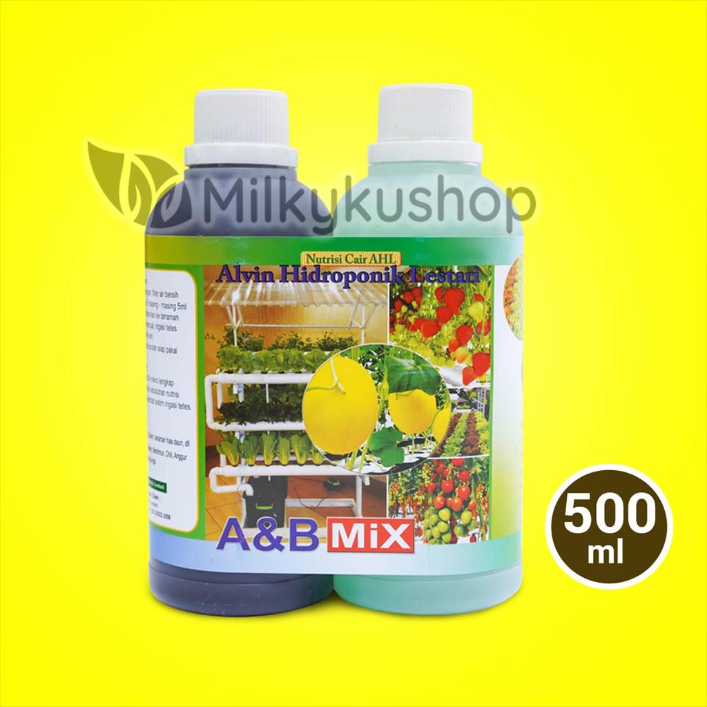 PUPUK NUTRISI CAIR AHL AB MIX SAYURAN BUAH 500 ML KP HIDROPONIK