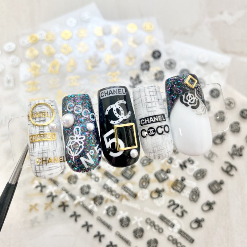 NAIL STICKER CHNL BEST SELLER / Stiker Kuku Kekinian BEST SELLER