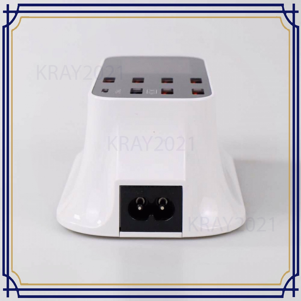 Charger USB Station USB Type C + Type A 8 Port LED Display -CG462