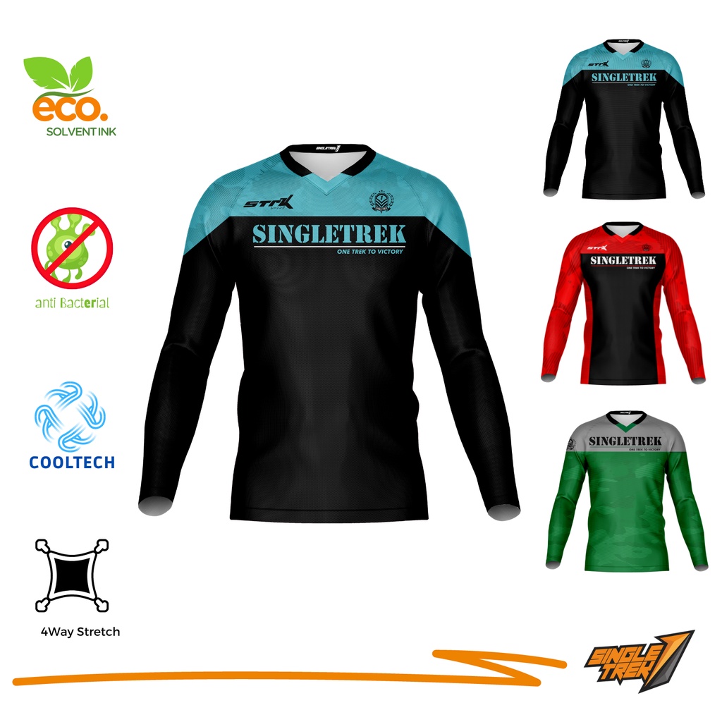 Jersey Sepeda Singletrek New MTB Seli Folding Kaos Baju Jersey