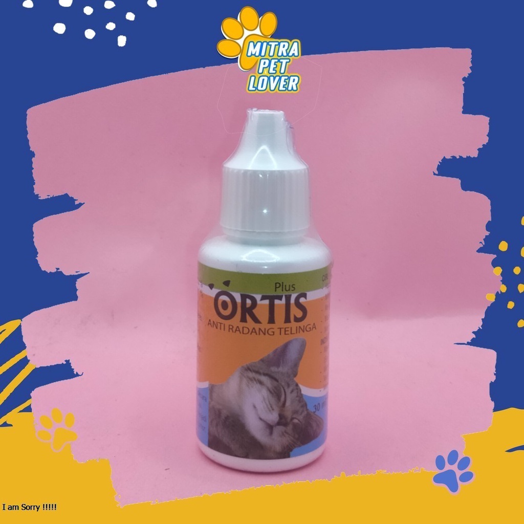 TETES TELINGA UNTUK KUCING - ORTIS CAT DROP 30ML - ANTIBIOTIK ATSI KUPING BERNANAH GATAL INFEKSI PADA KITTEN MURAH ASLI GARANSI KUALITAS ORIGINAL - PET ANIMAL HEALTHCARE &amp; VETERINARY TAMASINDO OBAT KESEHATAN &amp;  VITAMIN TERNAK HEWAN  MITRAPETLOVER