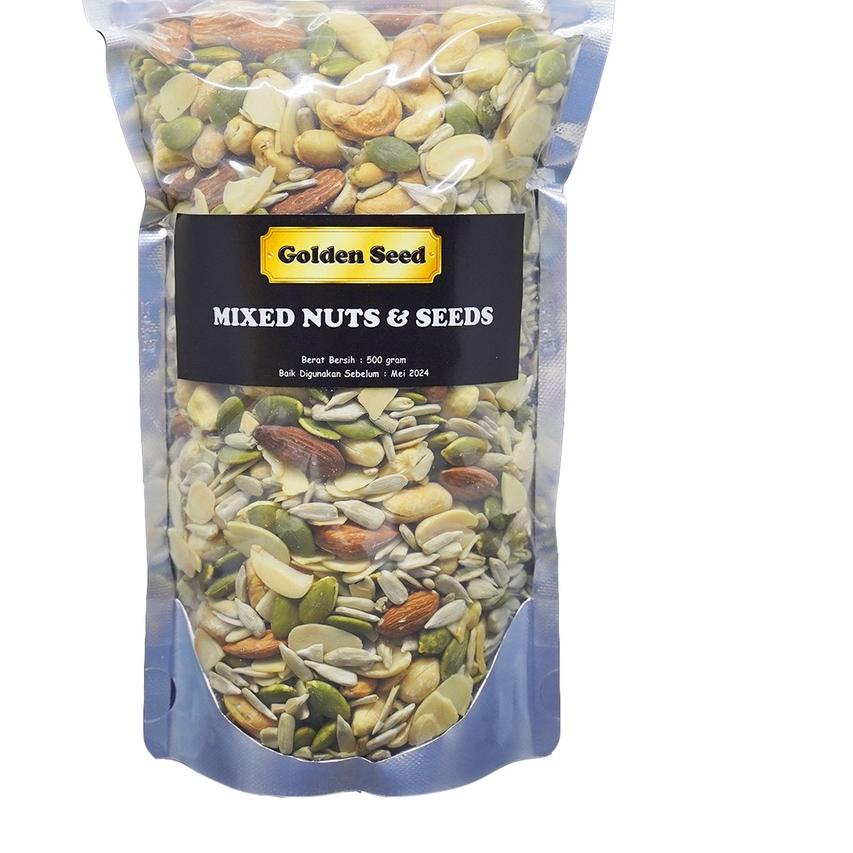 

Bagus Dipakai MIXED NUTS & SEEDS 500 GRAM PREMIUM - TRAIL MIX NUT & SEED - MIXNUT 500 GR*