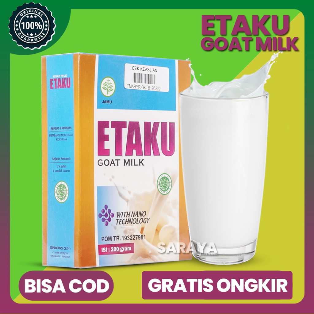 

Obat Pencegah / Pereda Stres dan Cemas Walatra Etaku Goat Milk ORIGINAL Terbaik