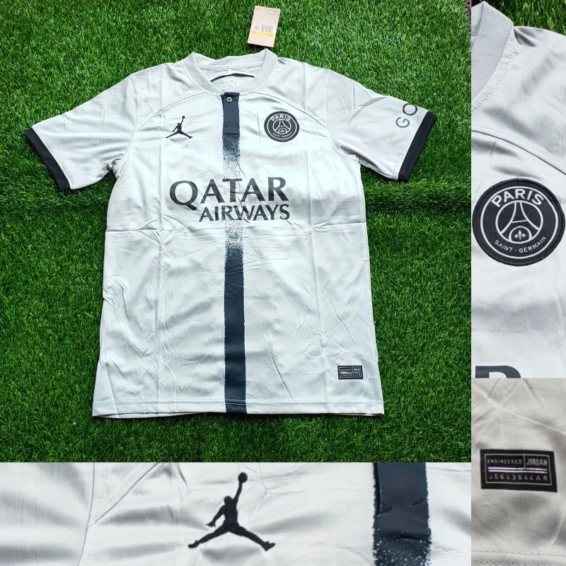 Jersey Bola PSG Away 2022 2023 Grade Ori Import Baju Sepak Bola Pria Dewasa