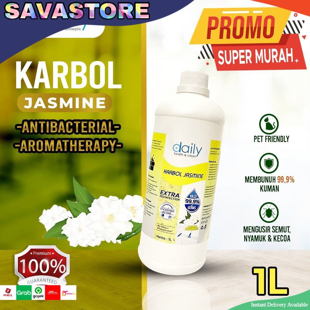 KARBOL PREMIUM 1 LITER DAILY CITRONELLA OIL EXTRA DISINFEKTAN 1 L (WANGI SEREH JASMINE BUBBLE GUM)