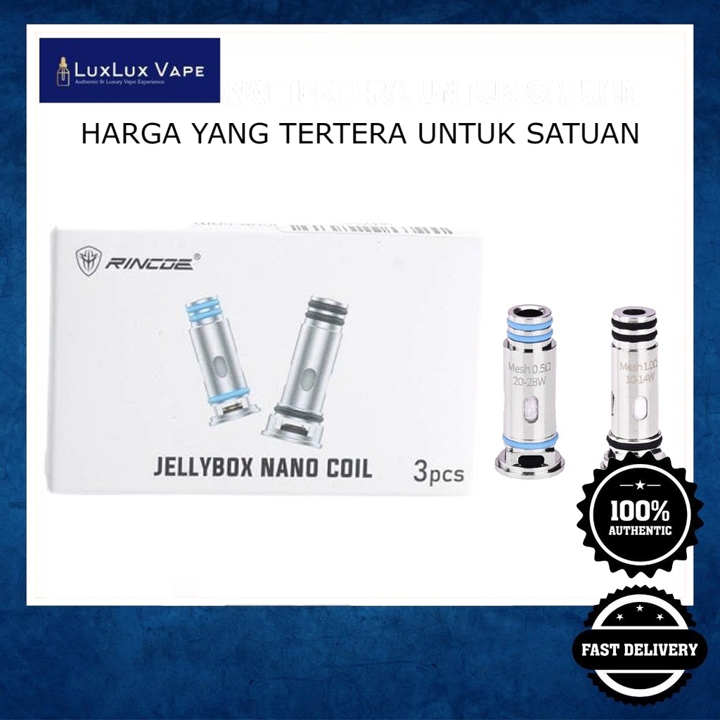 Jual COIL JELLYBOX 2 / JELLYBOX F / JELLYBOX Z / JELLYBOX XS AUTHENTIC