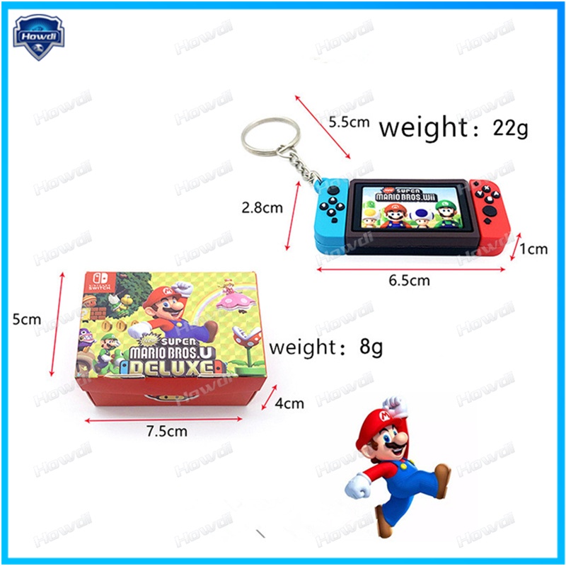 Aksesoris Kunci Mobil Mario Super Mary Game Key Chain Animal Sen Zelda Nintendo Key Pendant Liontin Kartun