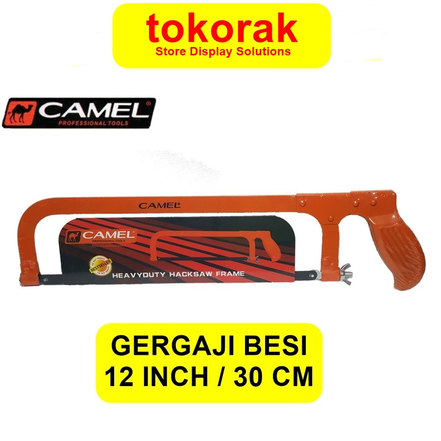 GERGAJI BESI PATEN 12 INCH CAMEL GAGANG STANG HEAVY DUTY STAN HACKSAW