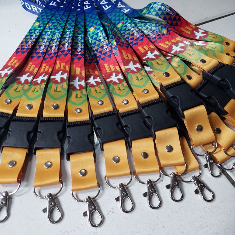 

LANYARD CUSTOM PRINTING LEBAR 2,5 CM MINIMAL 25PCS