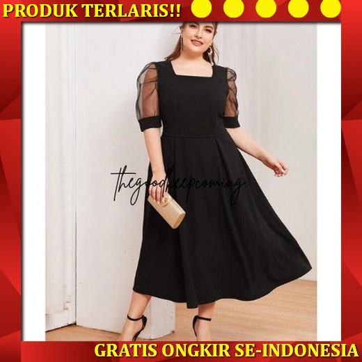 Kualitas Tinggi New 2022 Hitam Kuning Merah Muda Hijau Merah Biru Ungu Floral Midi Dress Korea Style