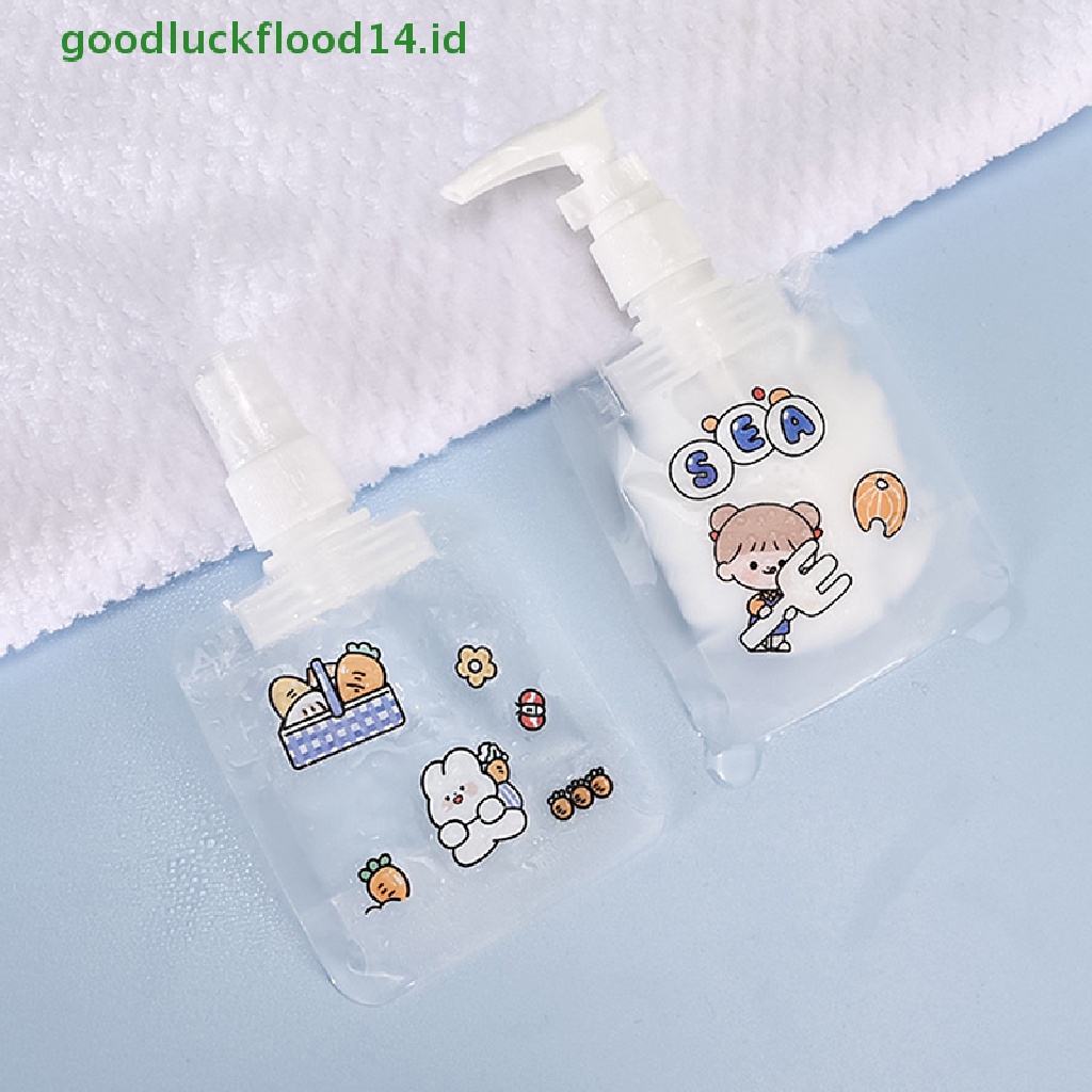 [GOOGFOUR] 30ml Refillable Travel Size Lotion Dispenser Bag Sample Pouch Tempat Penyimpanan Cairan [TOP]