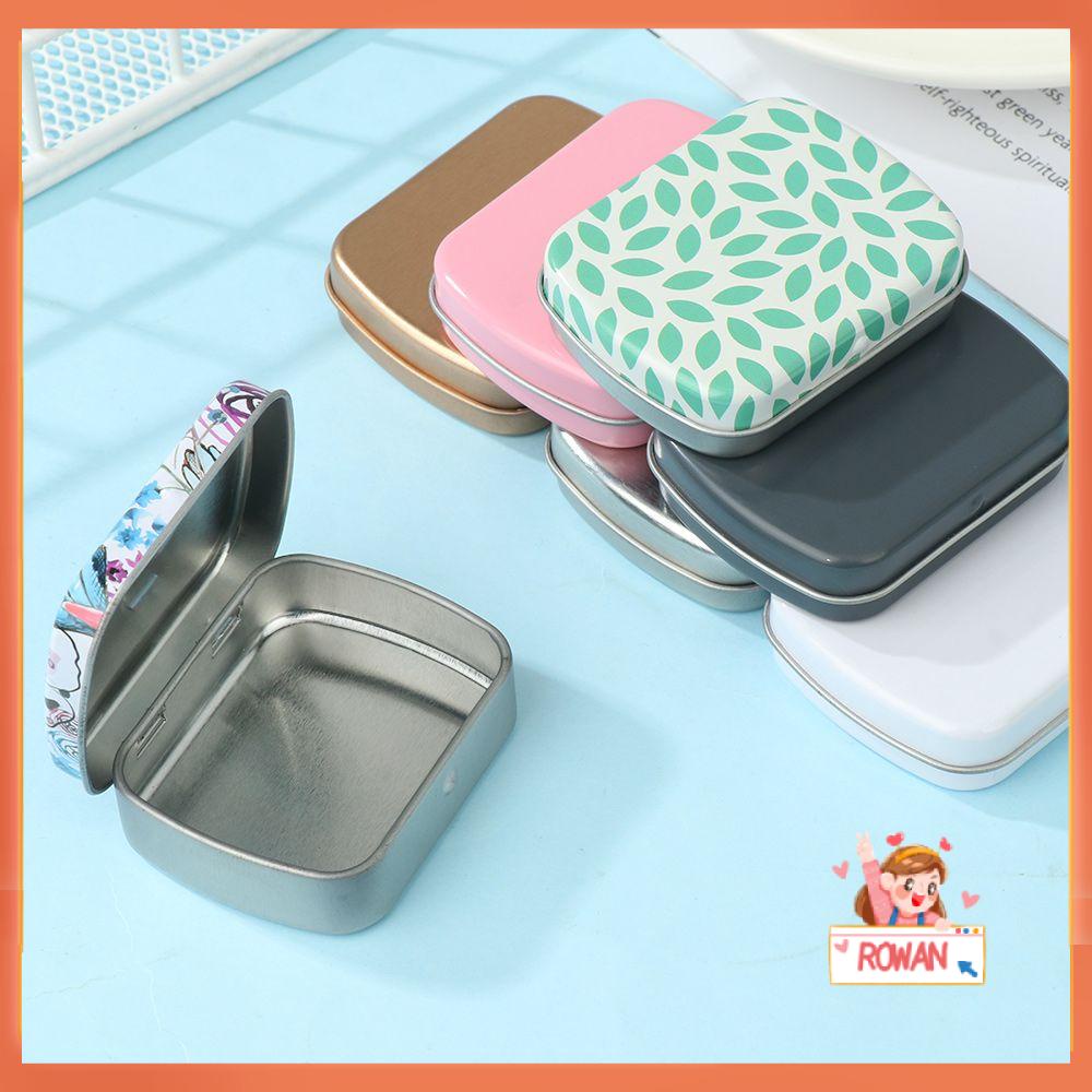 R-flower Tin Box Jewelry Collect Organizer Rumah Wadah Berengsel Logam