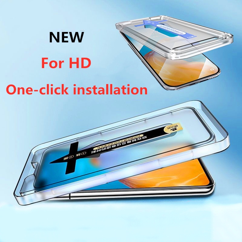 Luxury HD Pemasangan Sekali Klik Tempered Glass Untuk OPPO Reno2 3 4 4SE 5 Lite 5K 5Z 6 7 7SE 8 Pro Plus Pelindung Layar Anti Spy Tempered Glass