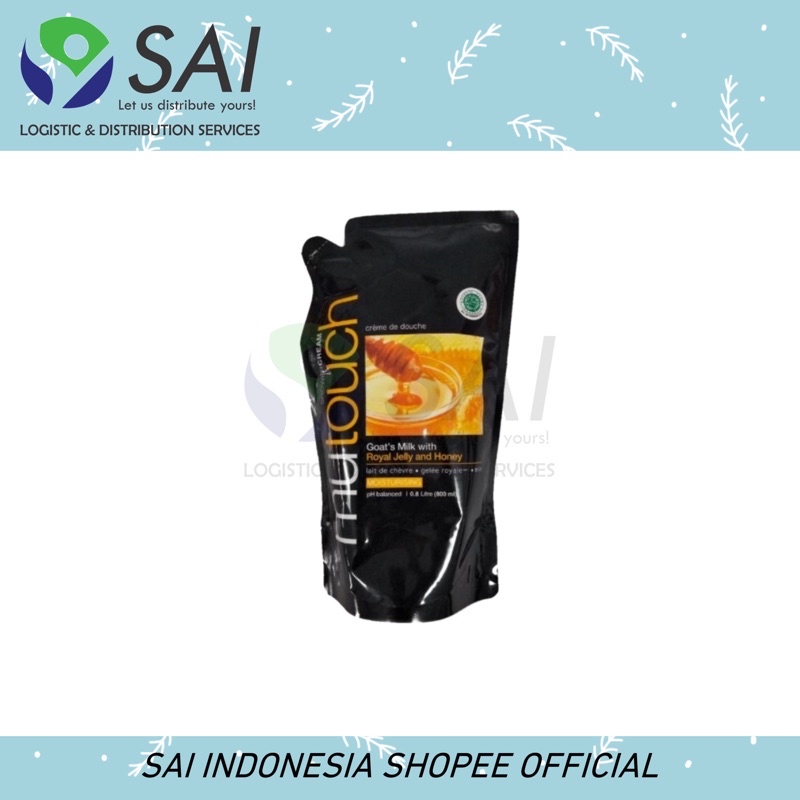 Mutouch Shower Cream Honey Refill 800ml