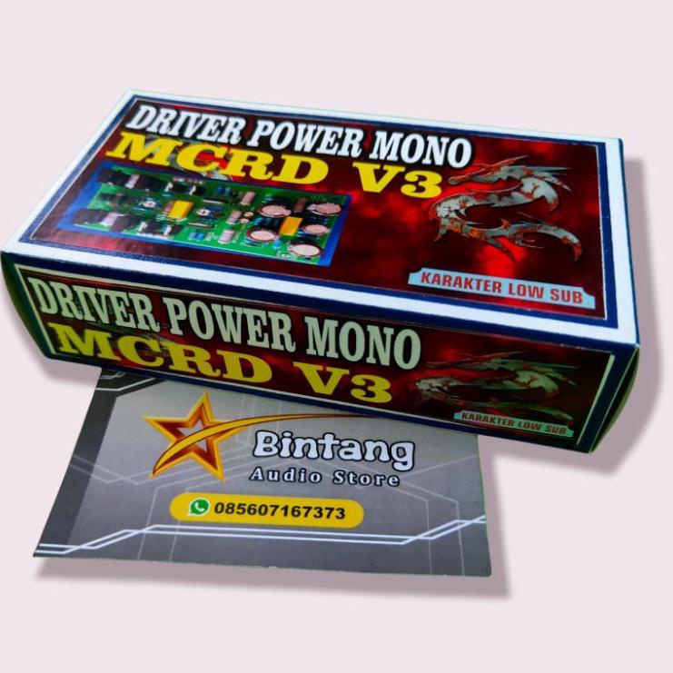 Update  Driver Power Amplifier MCRD V3 Fiberglass Mono Low Sub original ✔