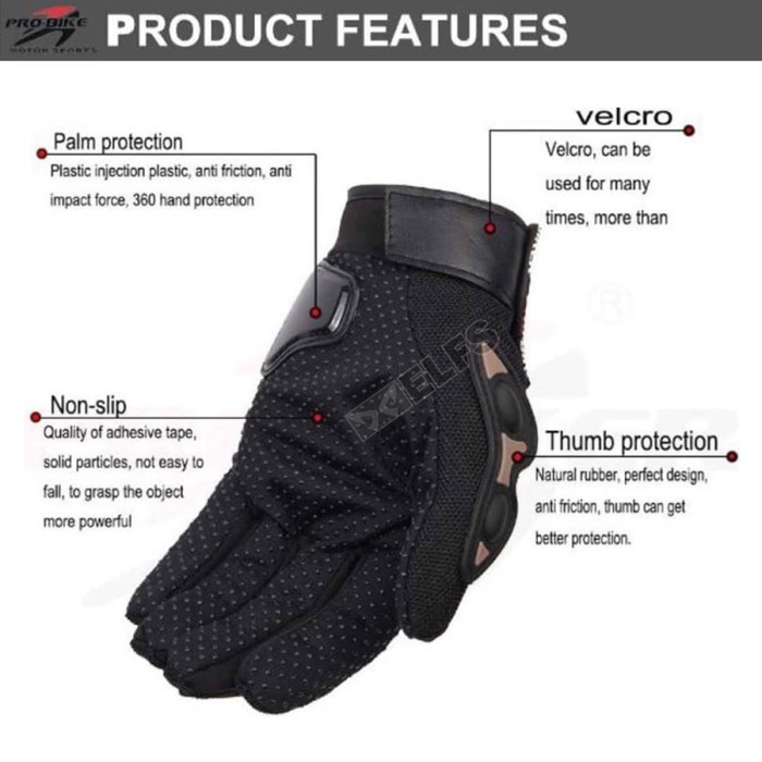 SARUNG TANGAN MOTOR FULL FINGER GLOVE MCS-01C