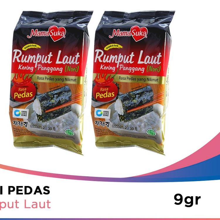 

limited STOCK![Bundling] Paket Combo MamaSuka Rumput Laut Panggang Pedas - 5 pack|KD4
