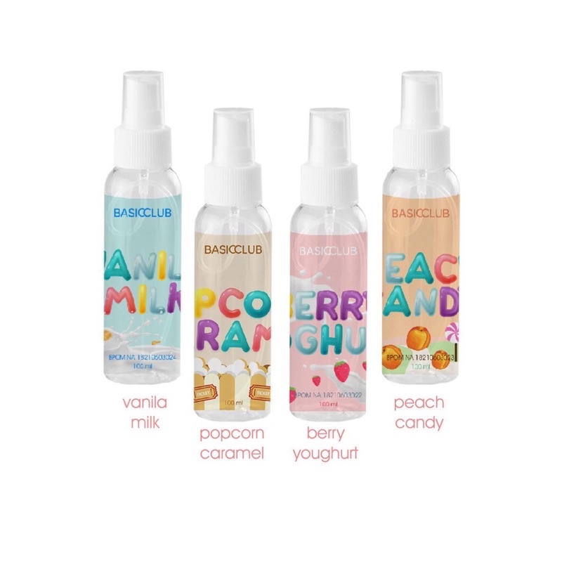GEAMOORE Basicclub Perfume Body Mist Premium 100ml | Geamoore Parfum Badan Basic Club Wewangian bada
