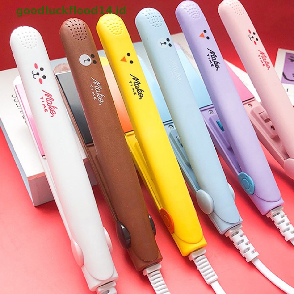 [GOOGFOUR] Catokan Rambut Mini Curling Bar Lurus Roll 2in1 Splint Perm Mini Kartun [TOP]