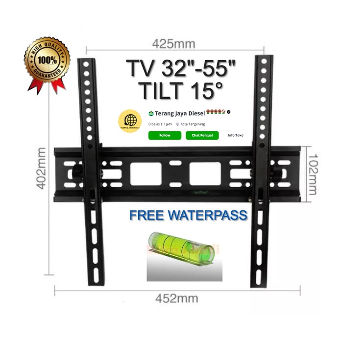 BRACKET BRAKET BREKET LED TV 32 INCH - 55 INCH BRAKET TV LED