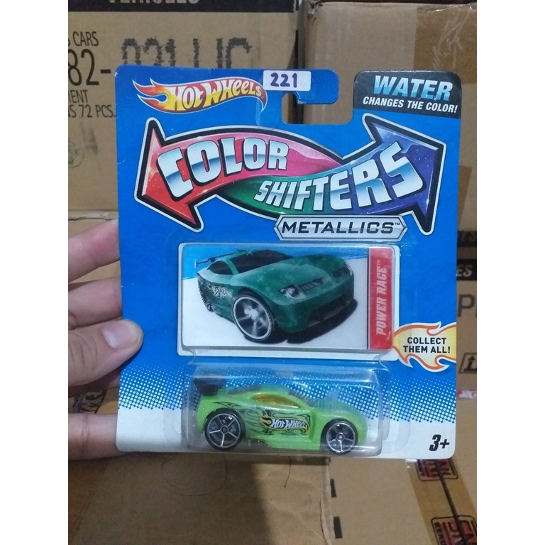 HOT WHEELS COLOR SHIFTER POWER RAGE HIJAU